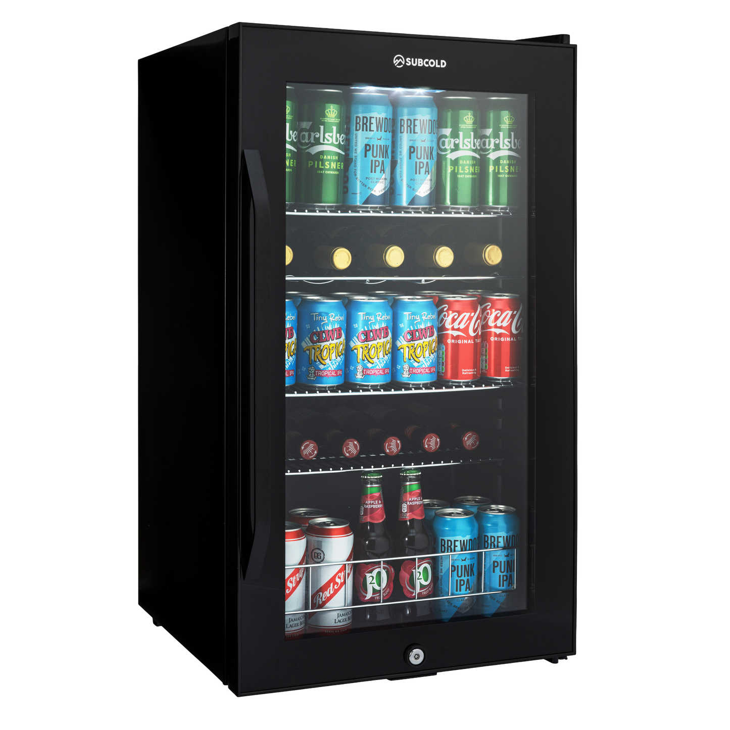 Subcold Ace 100 LED Touch Control Beer Fridge - Black
