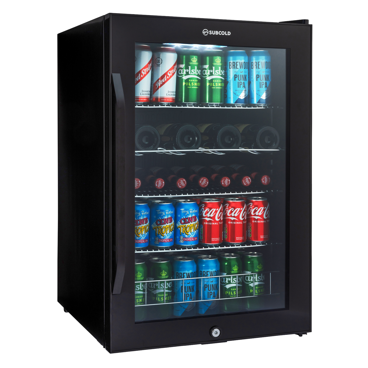 Subcold Ace 130 LED Touch Control Beer Fridge - Black